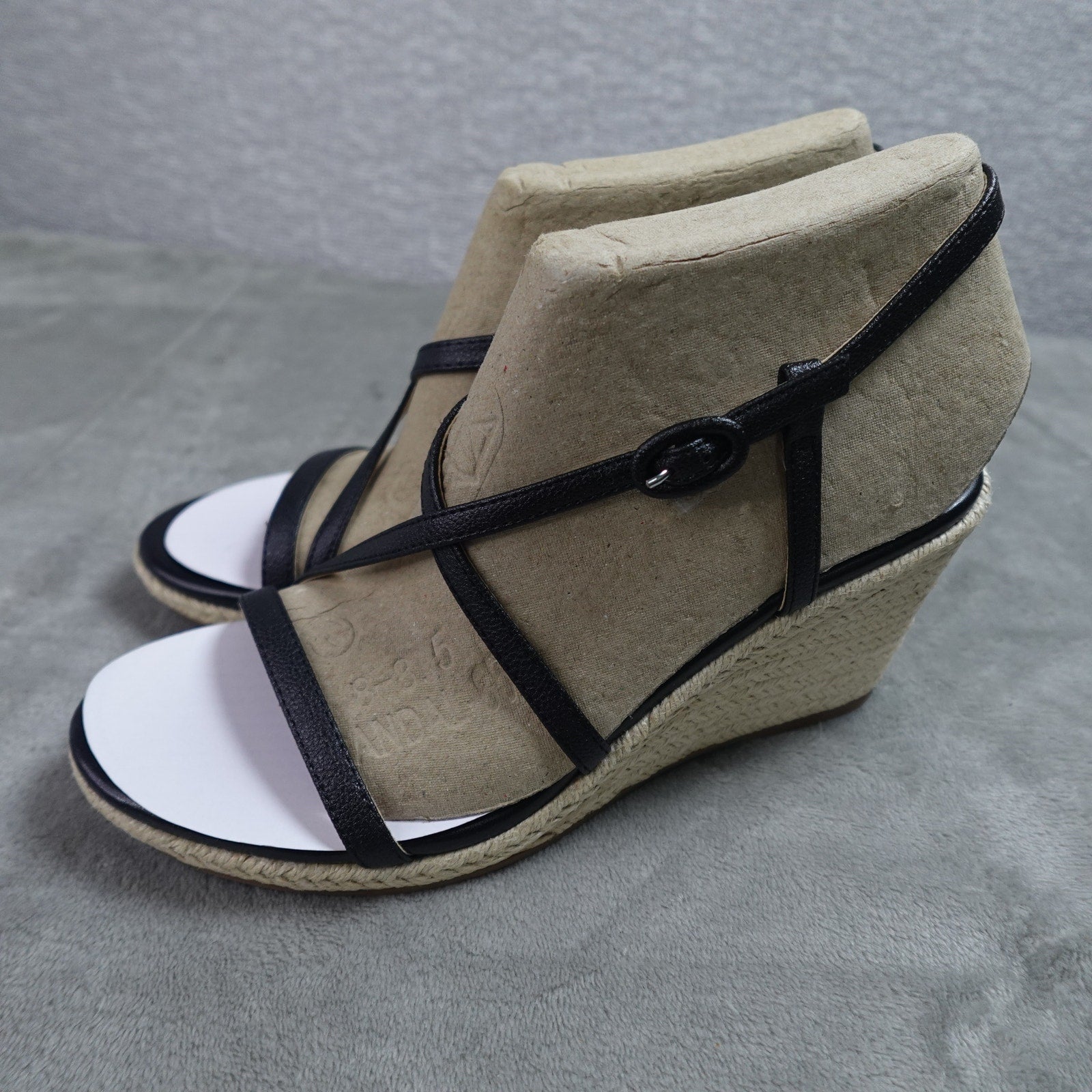 Calvin Klein Blairy 2 Women's Wedge Sandal Black 002 Size 8.5M New