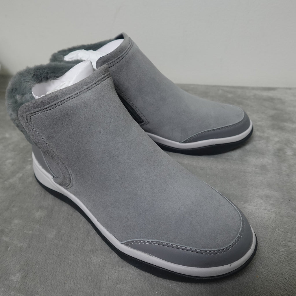 Vionic Norwood Faux Fur Ankle Boots Charcoal Women’s 7 M New w/ Box