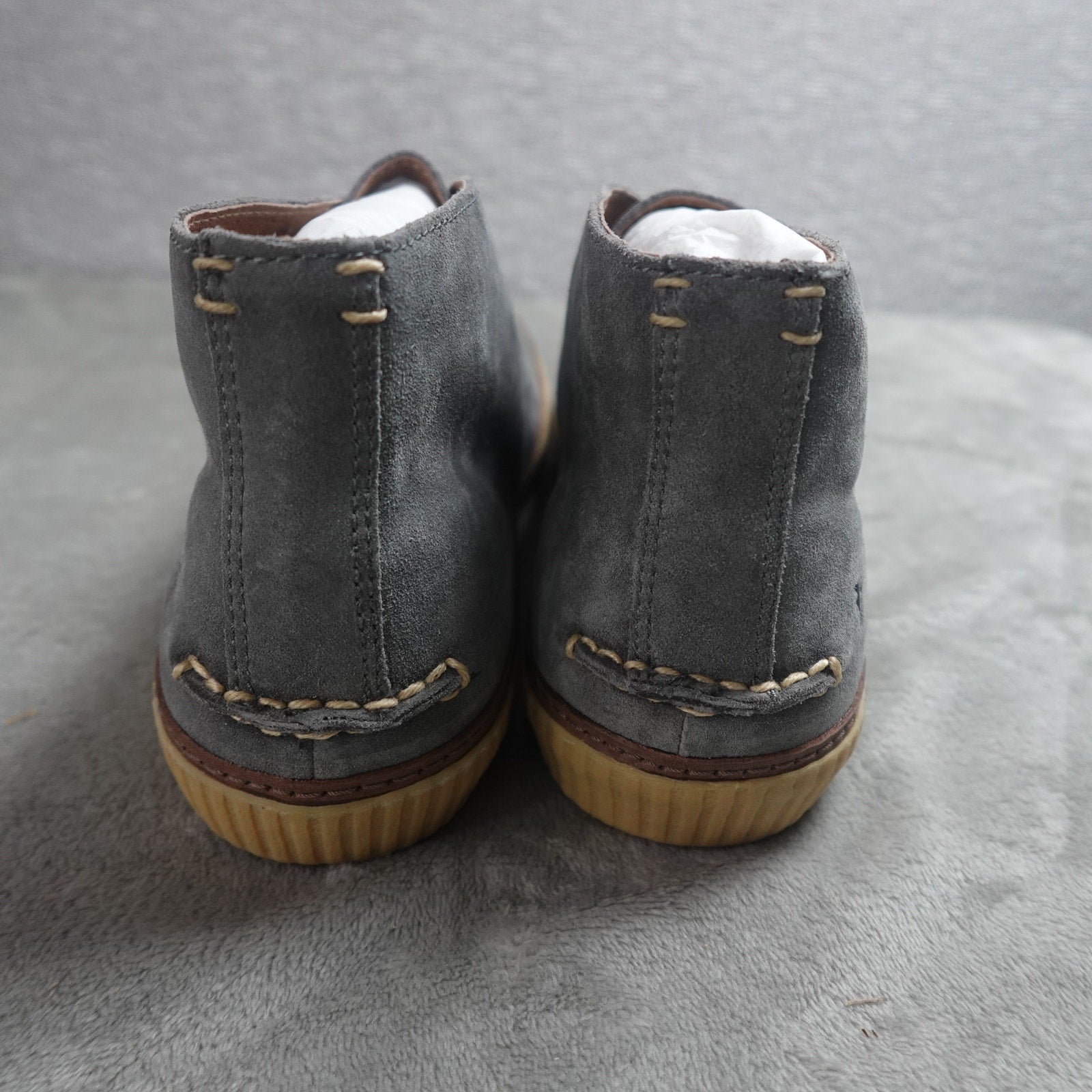 FRYE Emery Chukka Men's Size 8.5M Grey Suede Leather Boots 8072MHVSCQ