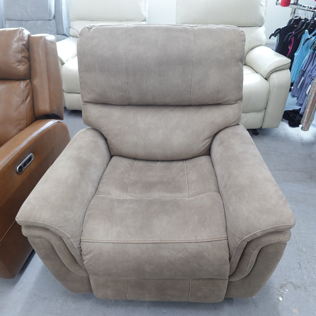 Barcalounger Fabric Power Glider Recliner with Power Headrest