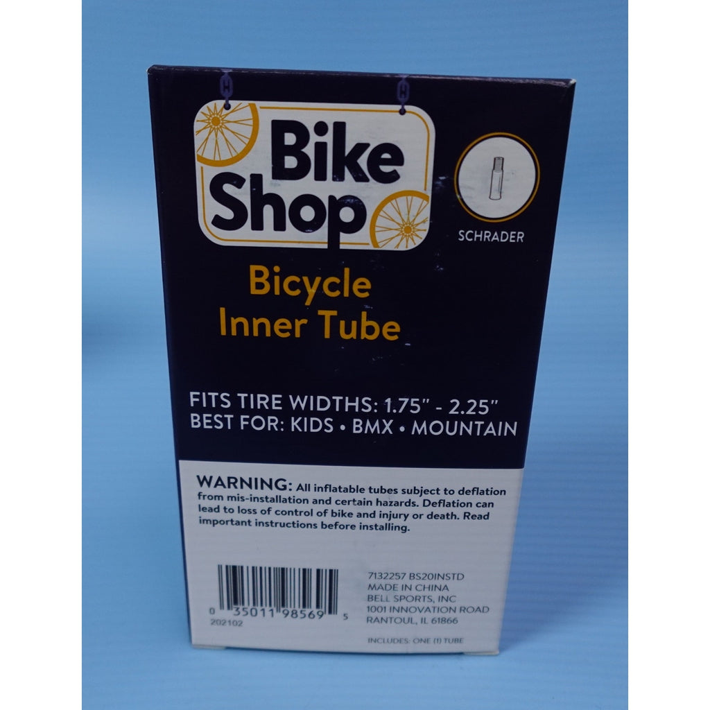 Bike Shop Bicycle Inner Tube 20" x 1.75" - 2.25" Schrader Valve BMX Mountain