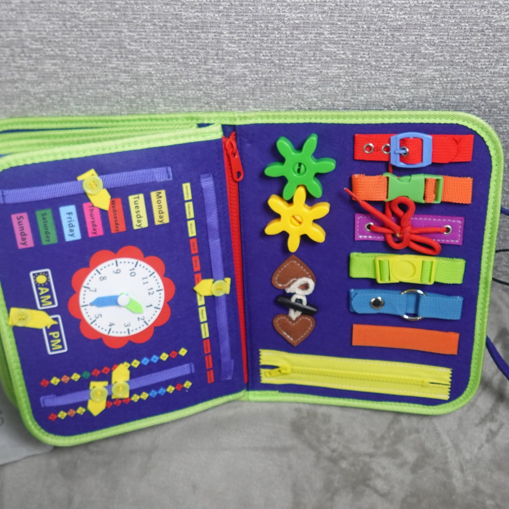 Winblo Toddler Busy Board Montessori Learning Activity Book Educational Sensory