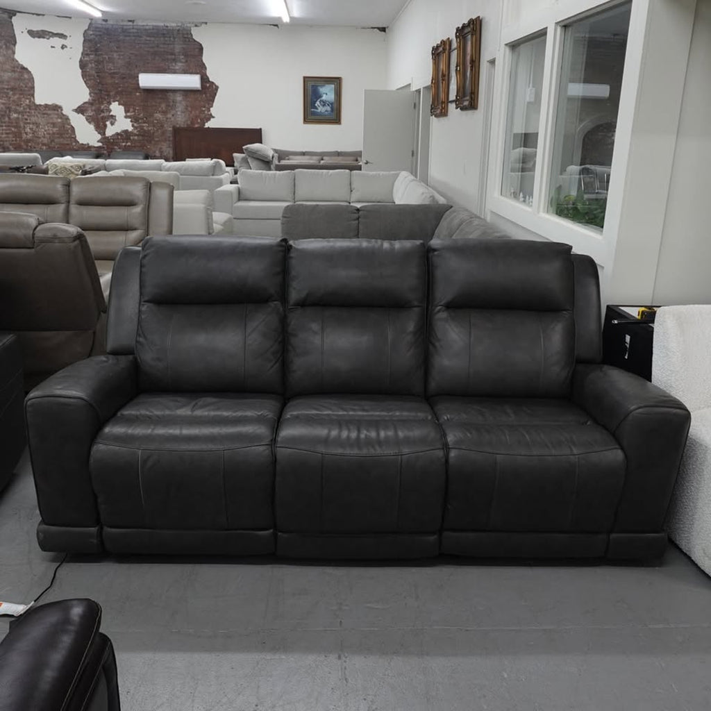 Lauretta Leather Power Reclining Sofa with Power Headrests
