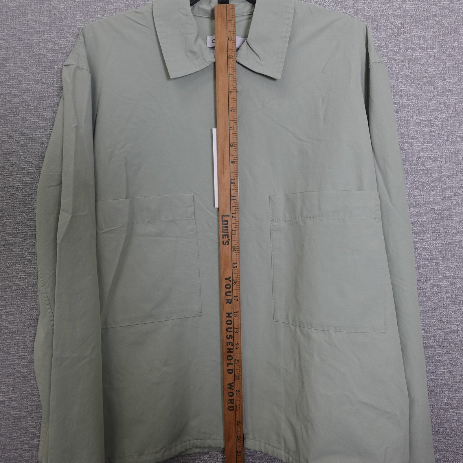 Calvin Klein Classic Fit Womens Tech Cotton/Nylon Blend Full Zip Jacket - Large
