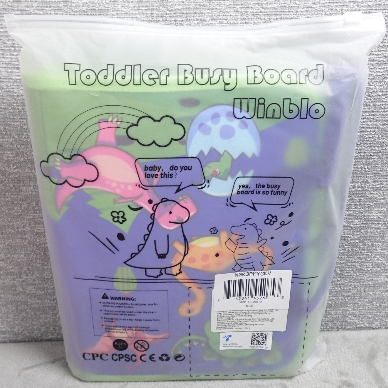 Winblo Toddler Busy Board Montessori Learning Activity Book Educational Sensory