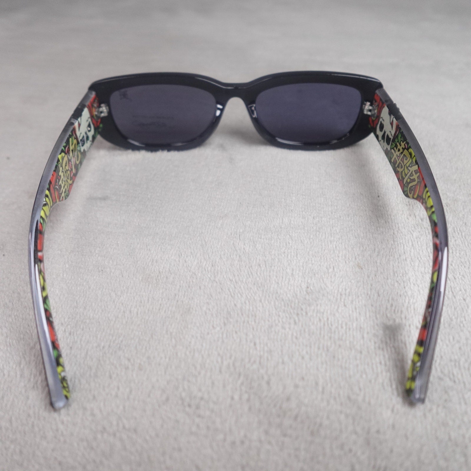 Ed Hardy Ed Kabuki Sunglasses Black UV400 Eternal Love NEW