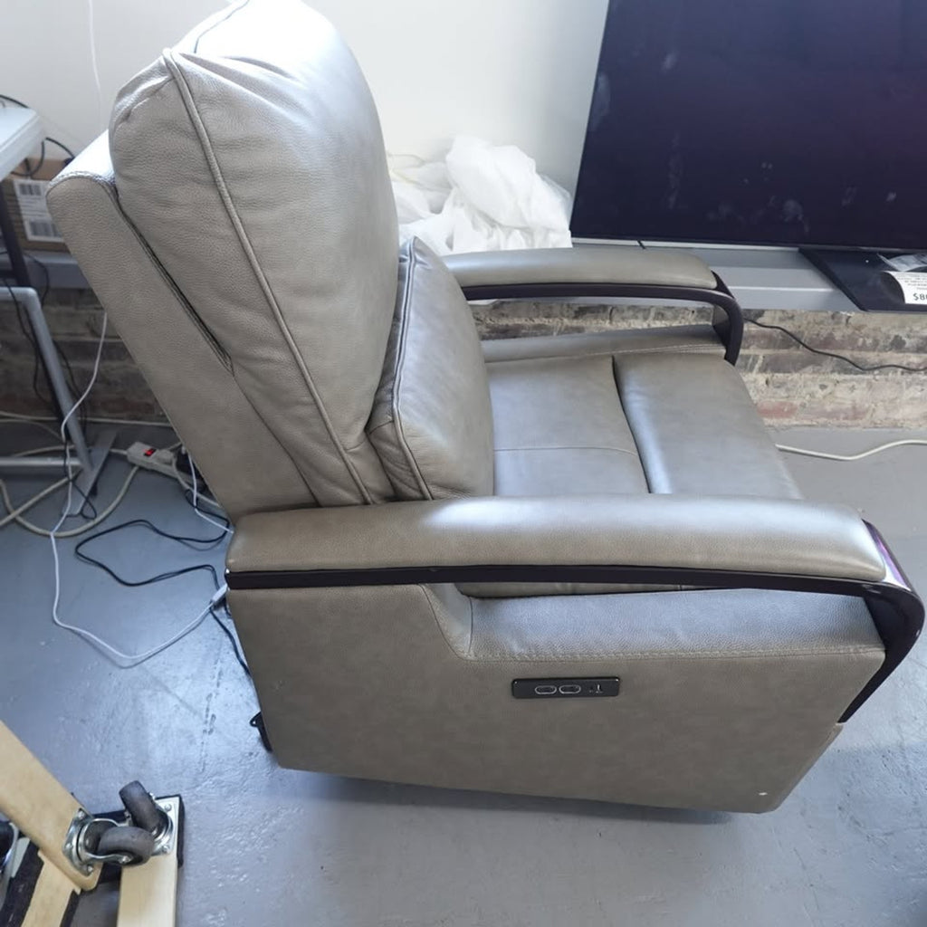 Shayne Leather Power Recliner with Power Headrest