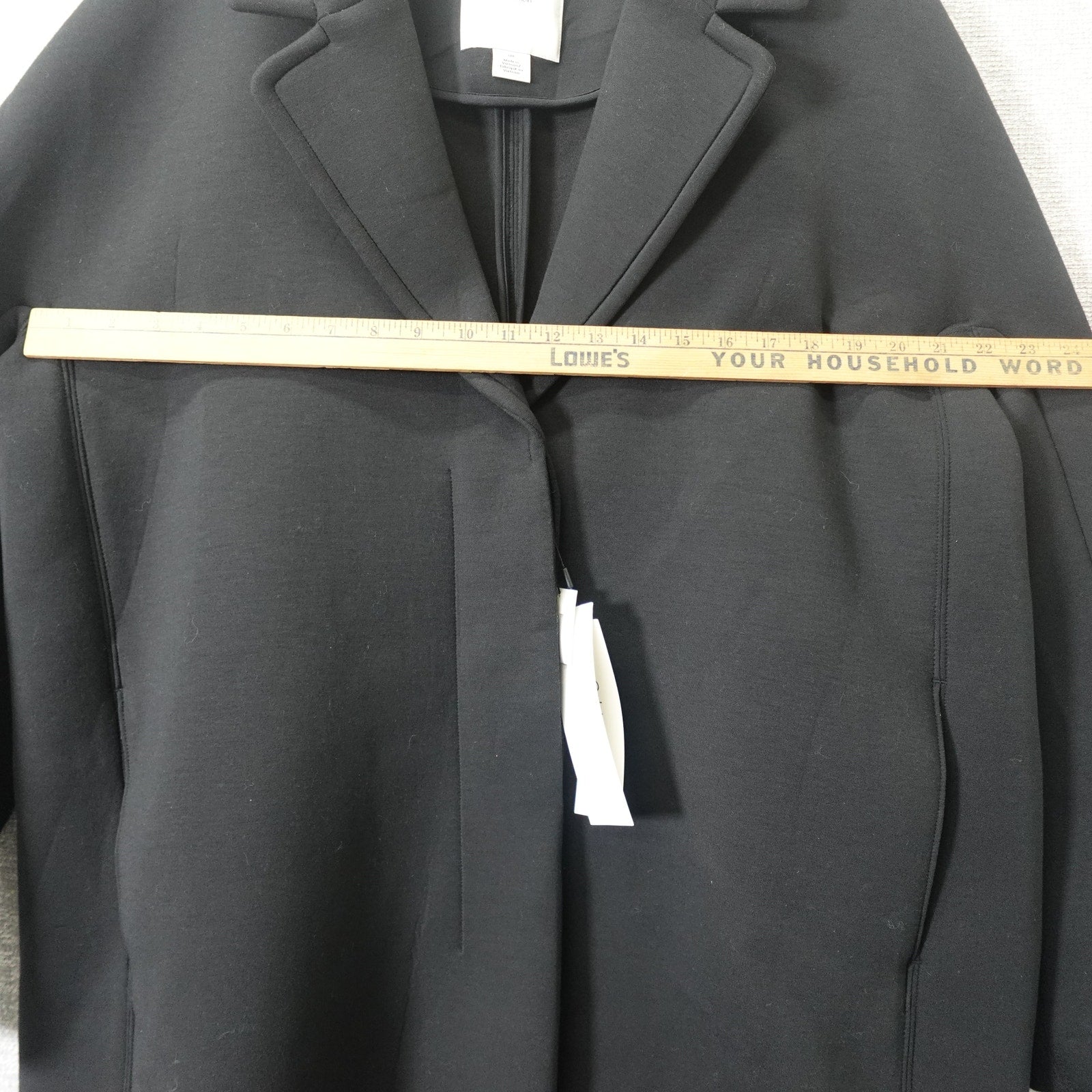 Calvin Klein Women's Scuba Coat Black Beauty - Large