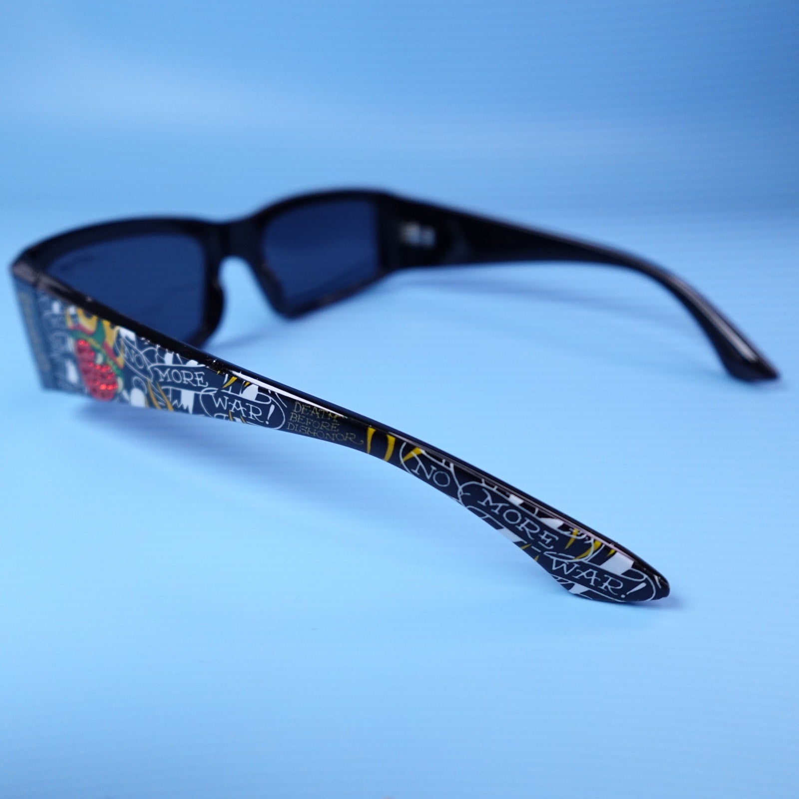 Ed Hardy  Sunglasses No More War Black 100% UV Protection