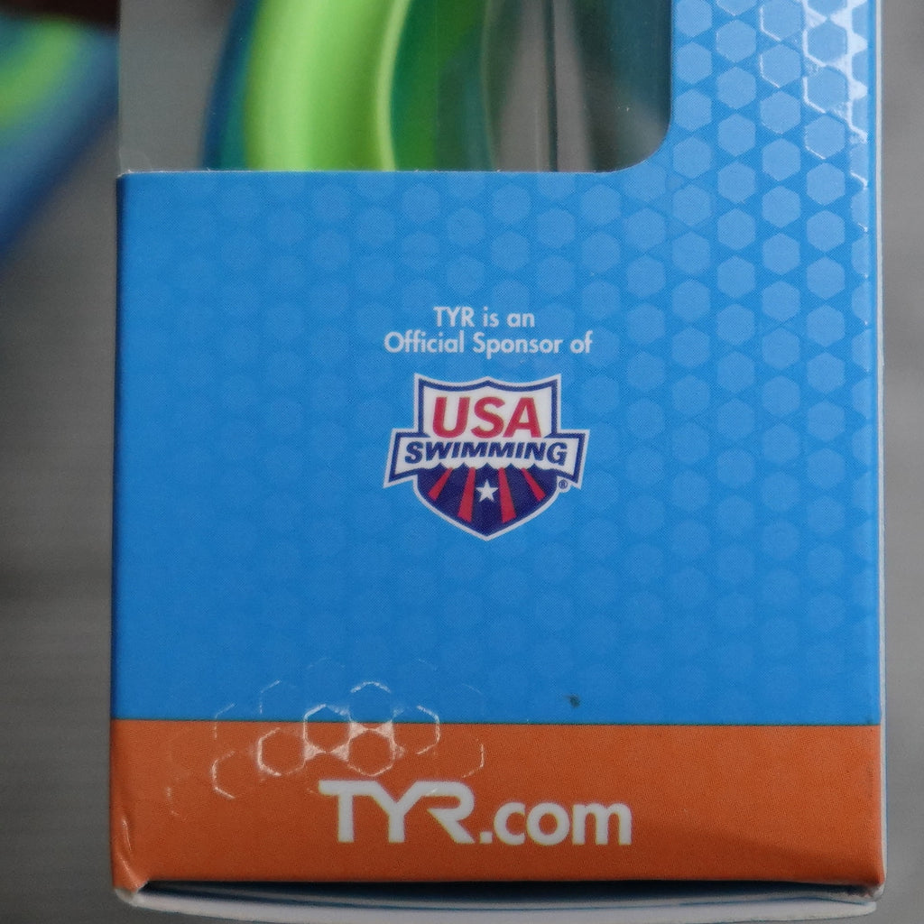 Lot of 3 TYR Vesi Junior Swim Goggles Blue Yellow New Sealed