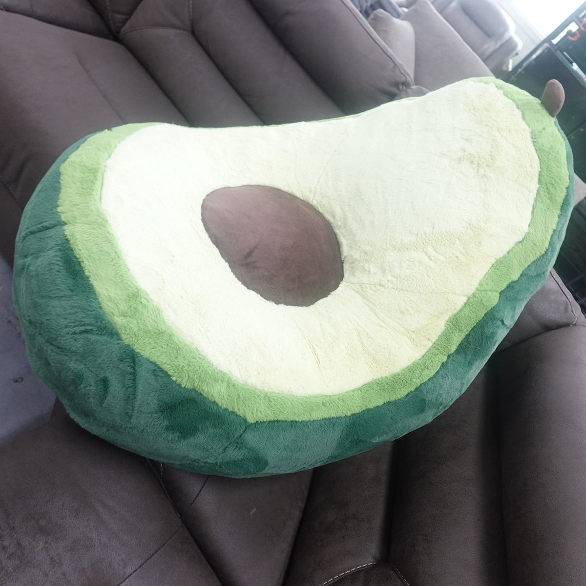 Avocado Lounge Chair (100% Polyester Ultra Soft Faux Fur)