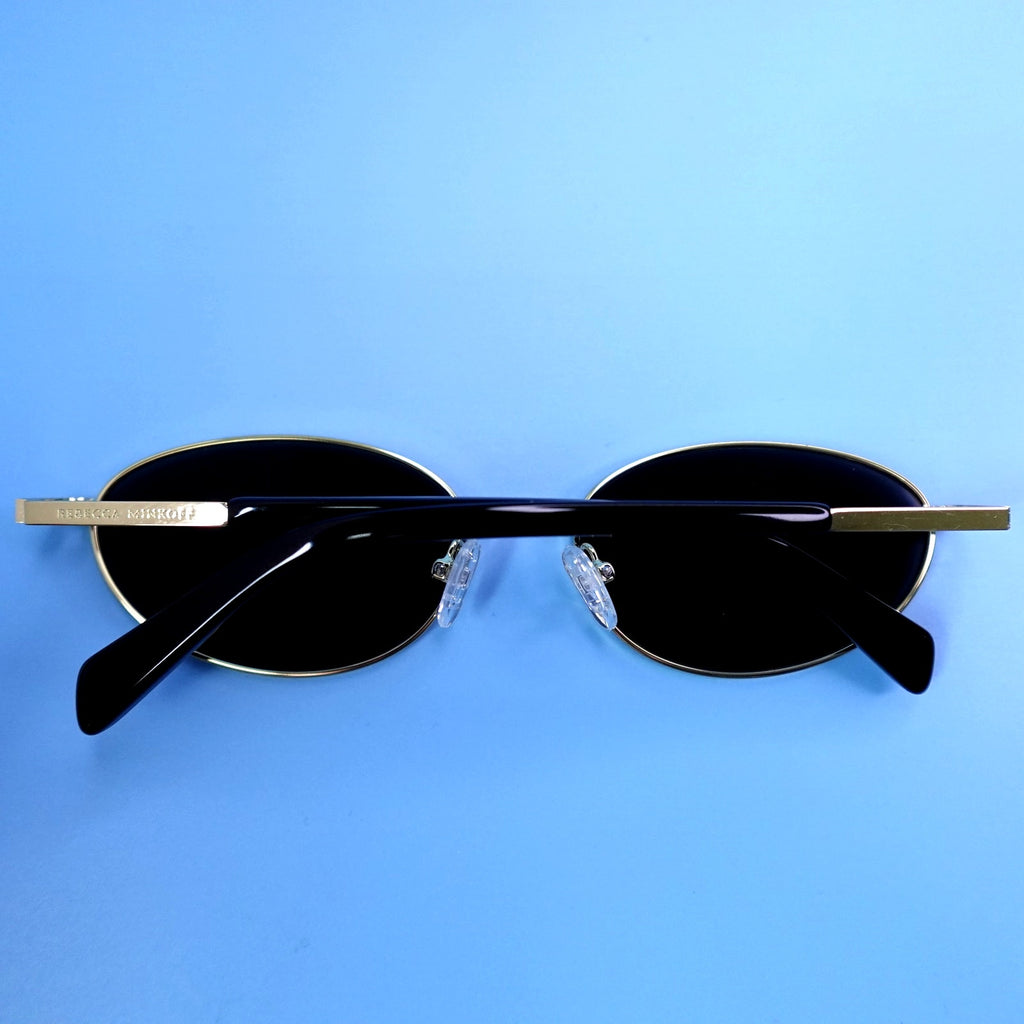 Rebecca Minkoff evangelyne Sunglasses Gold/Black 100% UV Protection
