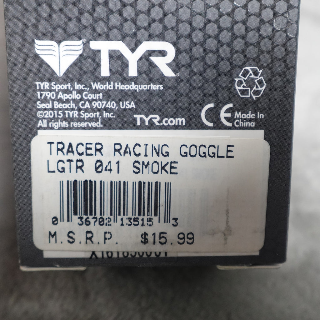 Lot of 4 TYR Tracer Racing Adult Swim Goggles Smoke New FINA Approved