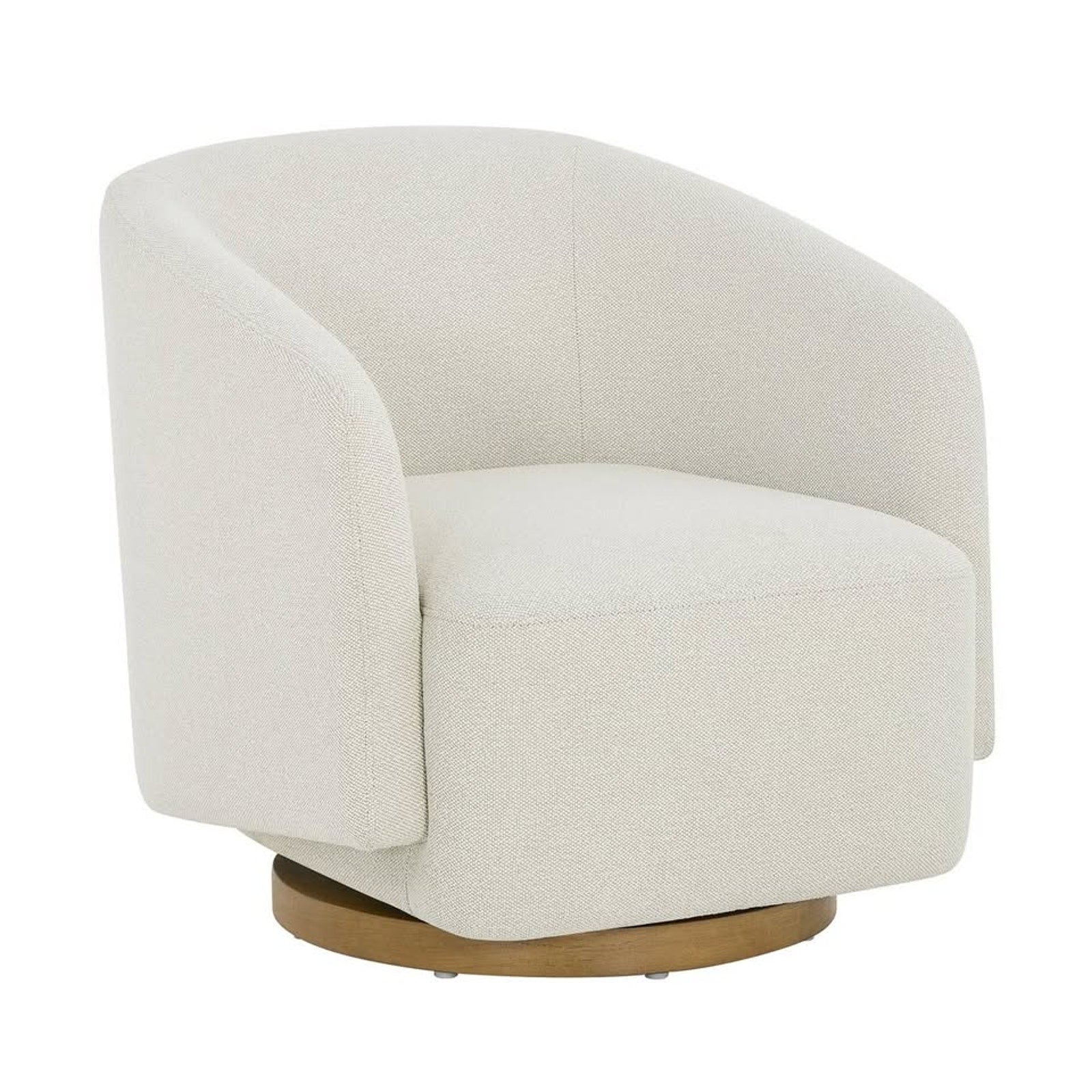 Henredon Mini Murphy Kids Swivel Accent Chair Cream