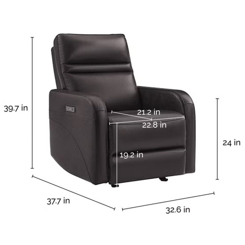 Gilman Creek Aldryn 2.0 Leather Gliding Power Recliner with Power Headrest