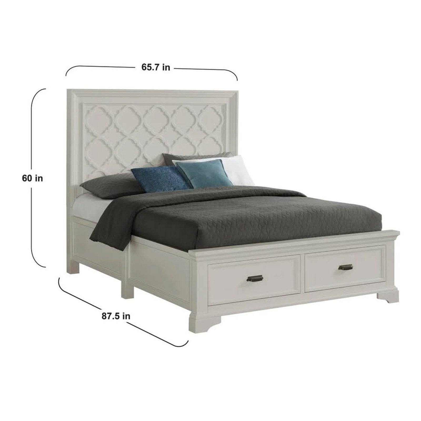 Wynne Storage Bedroom Set Bed, Chest & Nightstand - King