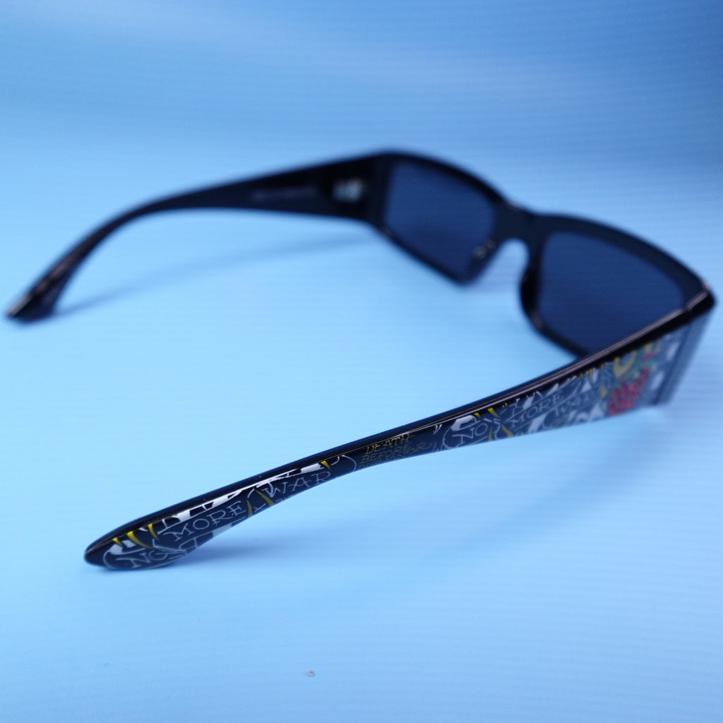 Ed Hardy  Sunglasses No More War Black 100% UV Protection