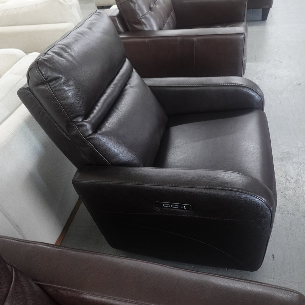 Gilman Creek Aldryn 2.0 Leather Gliding Power Recliner with Power Headrest