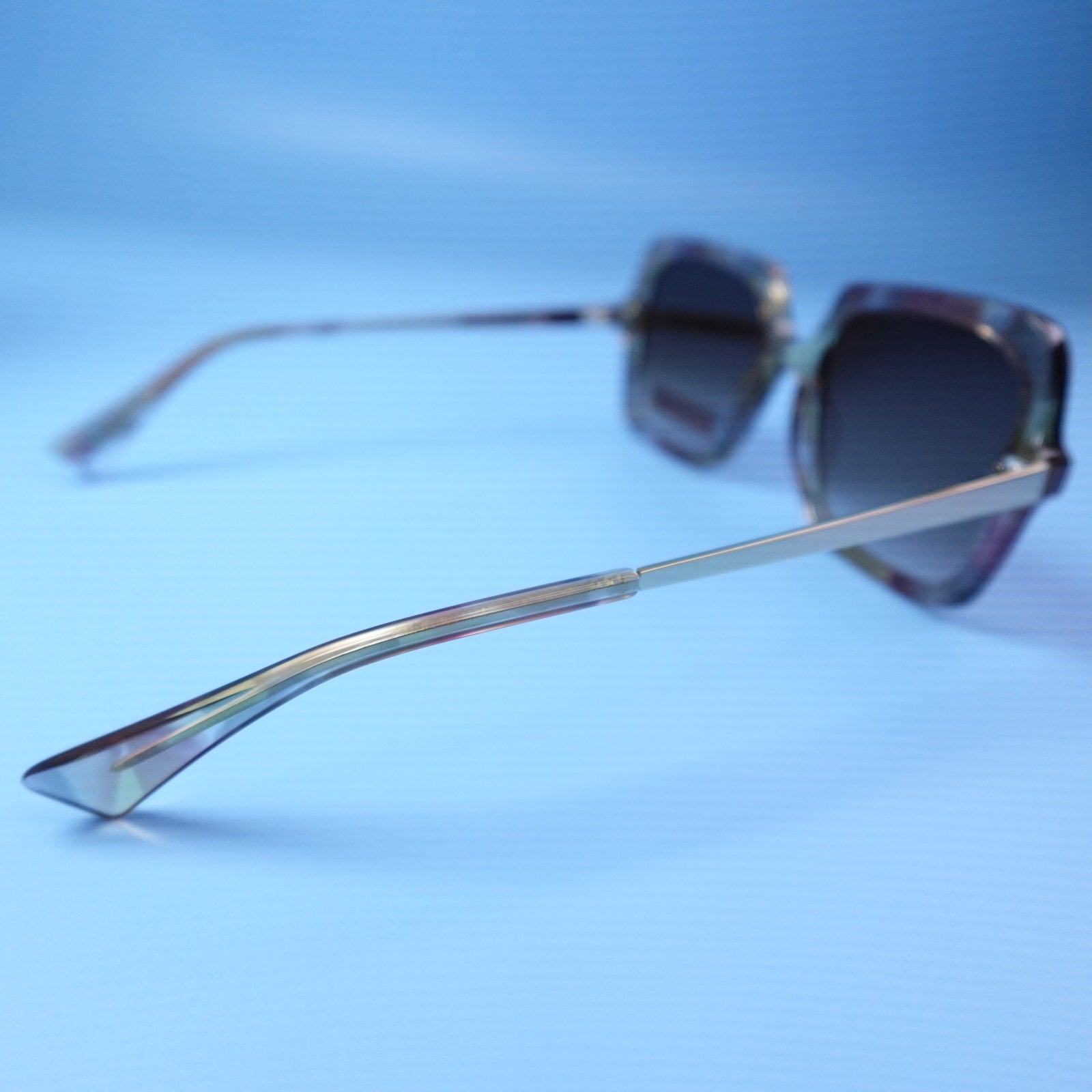 Rebecca Minkoff Willow Sunglasses Multicolor Tortoise Shell with Gold Arms