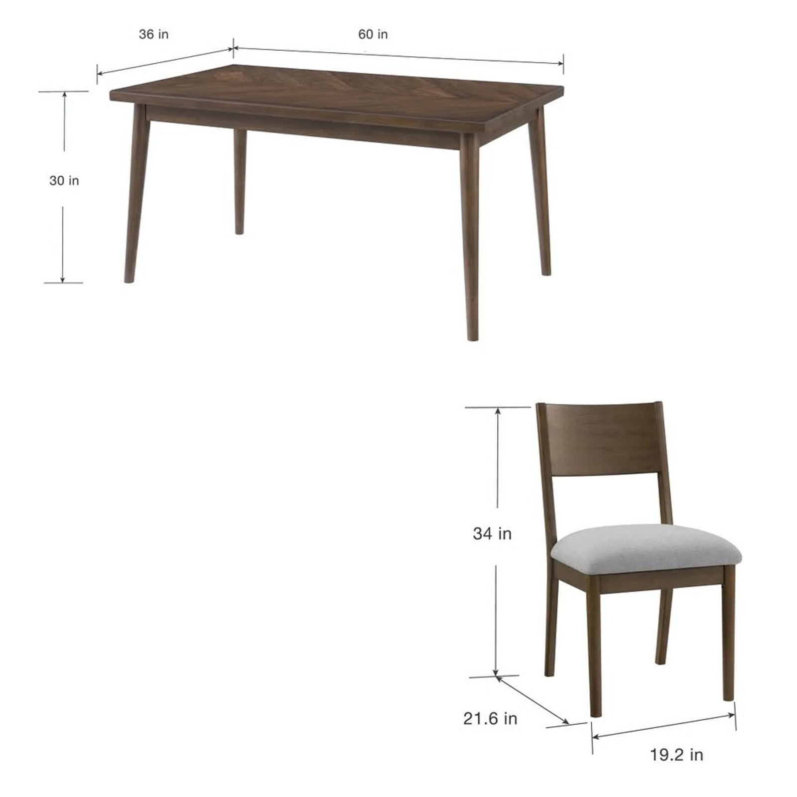 Clare Valley 5-piece Dining Table Set Scratch & Dent