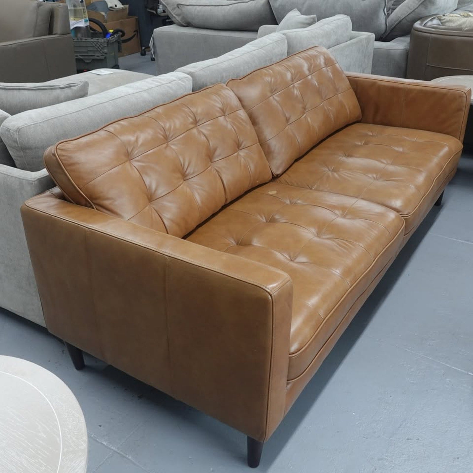Harstine Leather Sofa