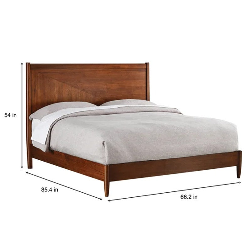 Northridge Home Marina Del Rey Queen Bed Hardwood Walnut