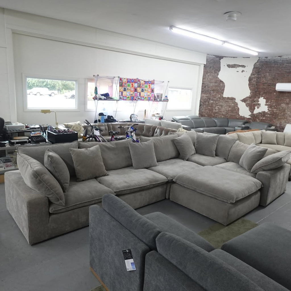 Sereen 6-piece Fabric Modular Sectional, Taupe