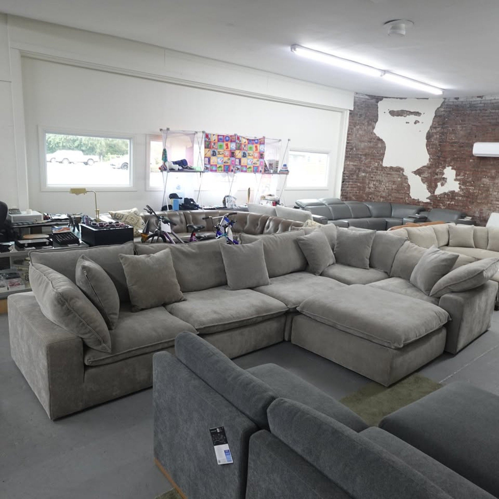 Sereen 6-piece Fabric Modular Sectional, Taupe