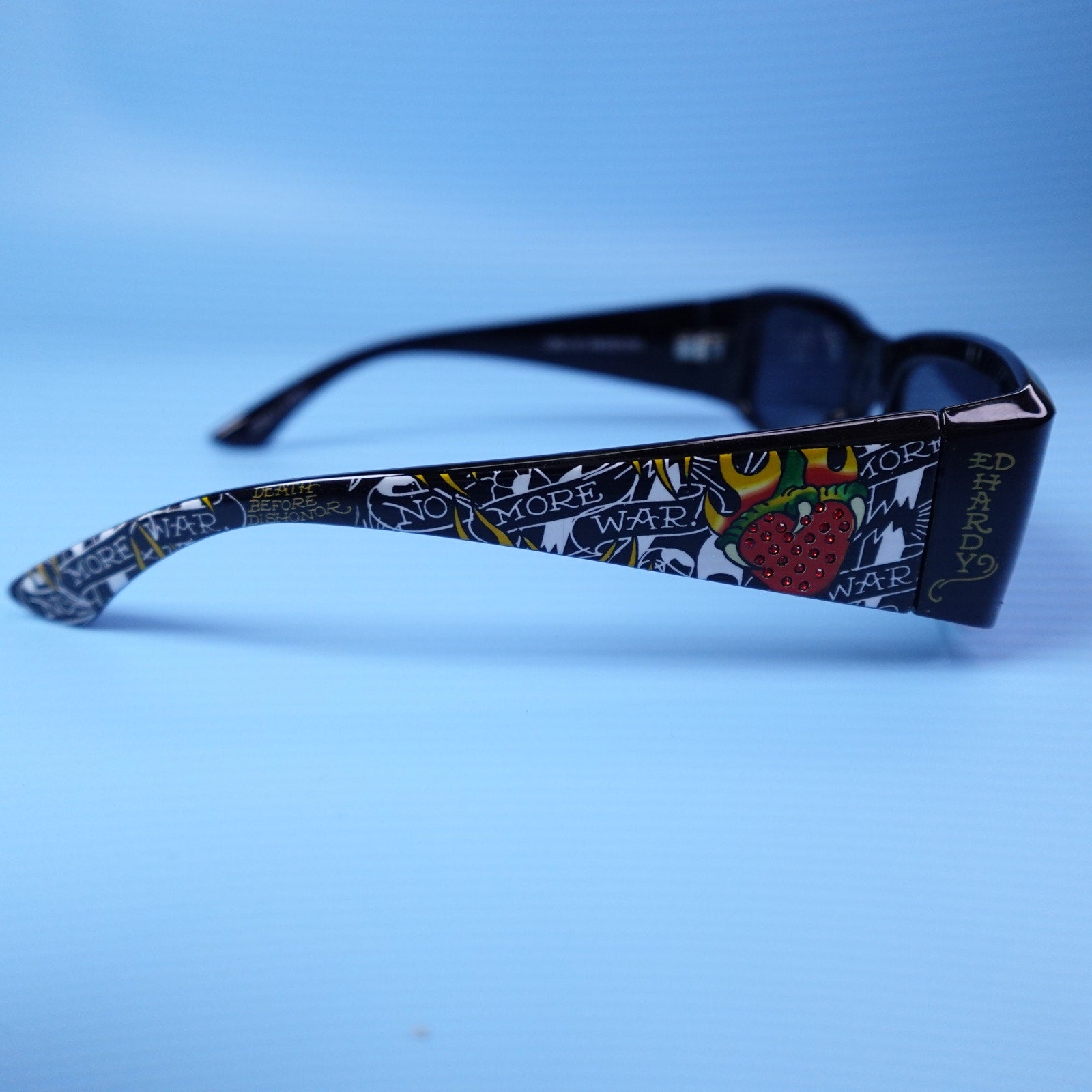 Ed Hardy  Sunglasses No More War Black 100% UV Protection