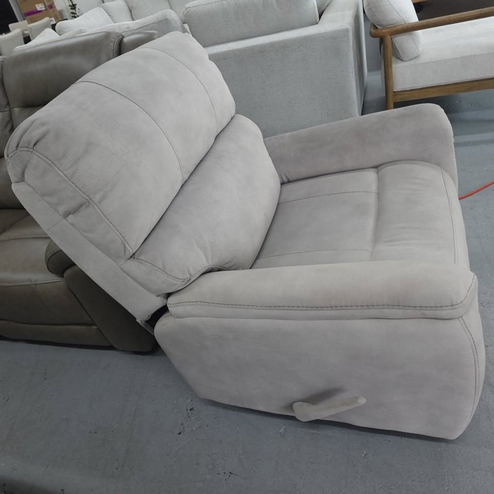 True Innovations Hayden Manual Rocker Recliner - Beige