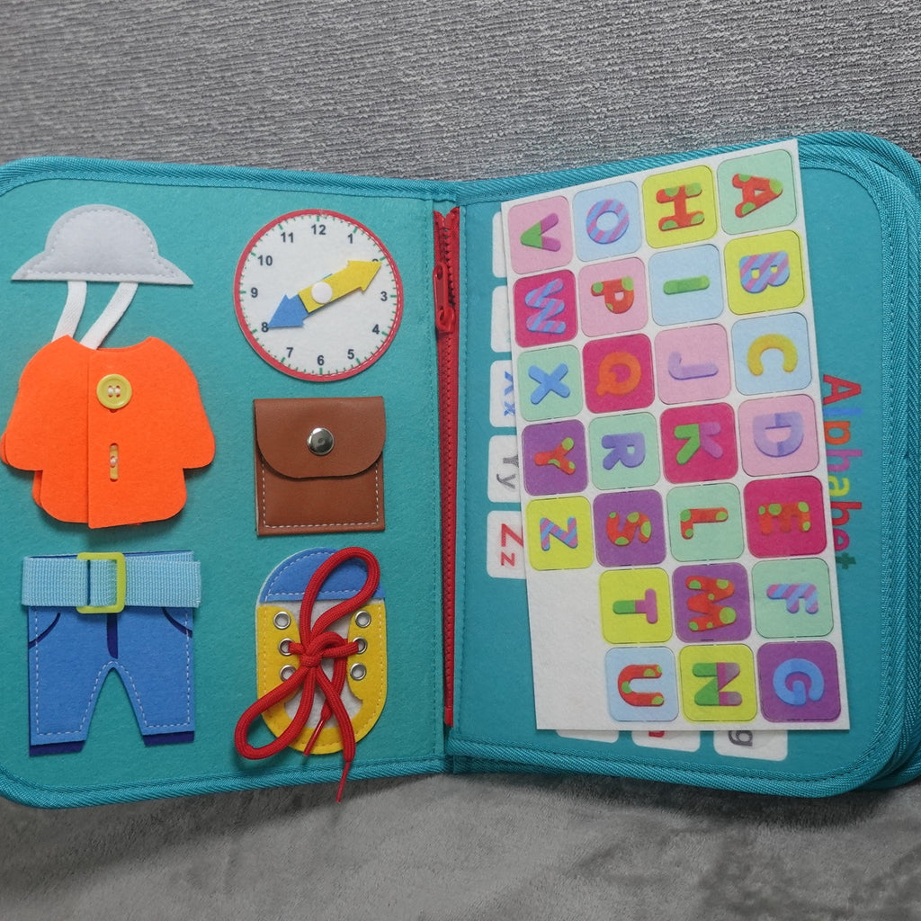 Winblo Toddler Busy Board Montessori Learning Activity Sensory Book Space Rocket