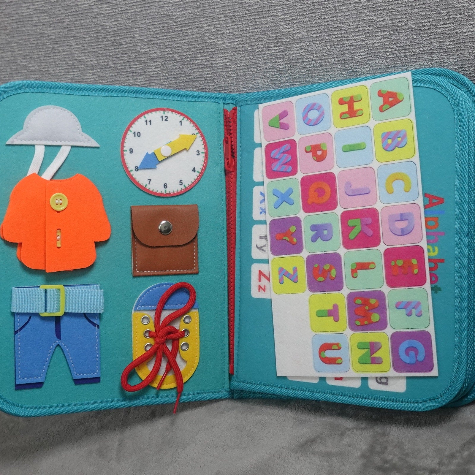 Winblo Toddler Busy Board Montessori Learning Activity Sensory Book Space Rocket