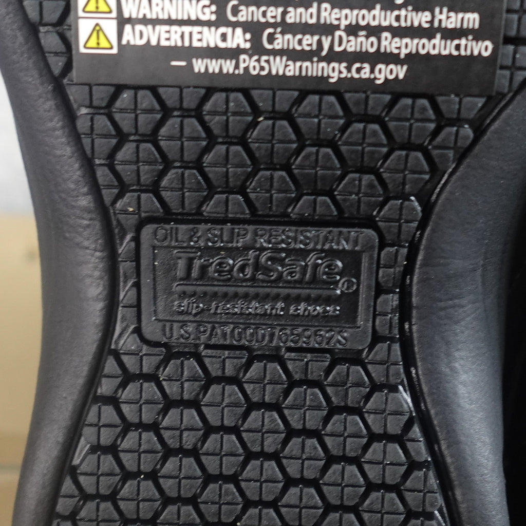 Lot of 6 Tredsafe Dustin Men's Slip Resistant Work Shoes Black Size 9.5W New