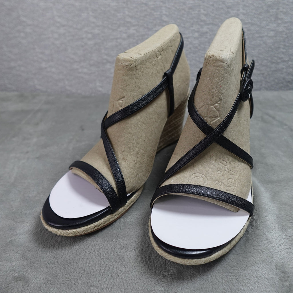 Calvin Klein Blairy 2 Women's Wedge Sandal Black 002 Size 8.5M New