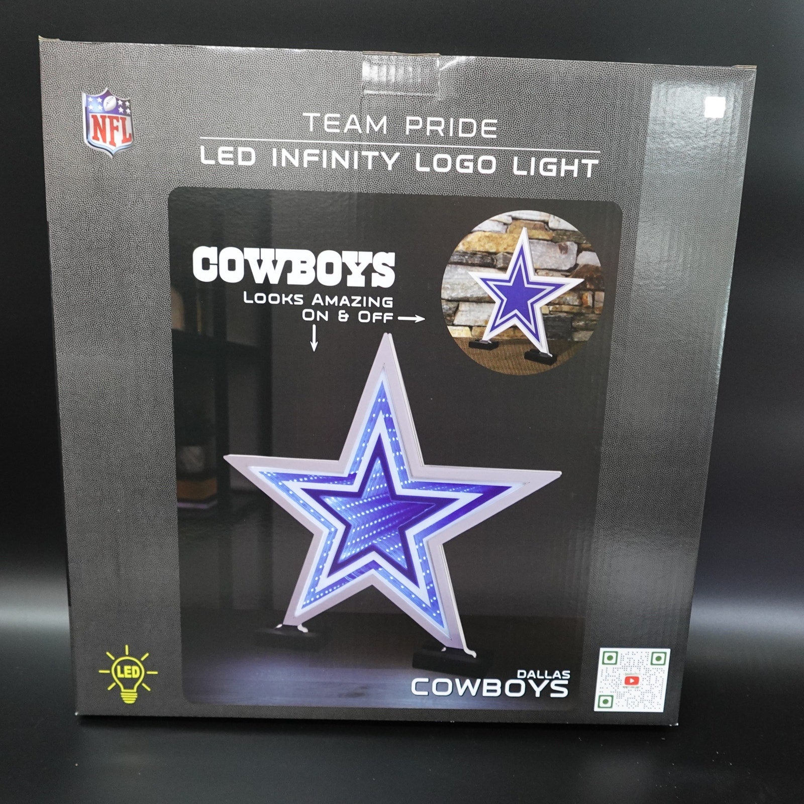 Dallas Cowboys LED Infinity Logo Light