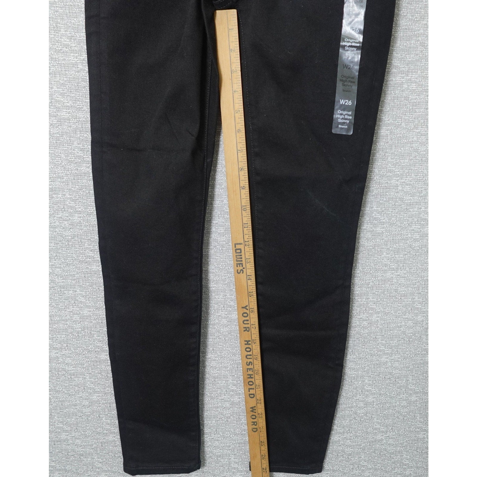 Calvin Klein Jeans Women's Original High Rise Skinny Black Denim- W25