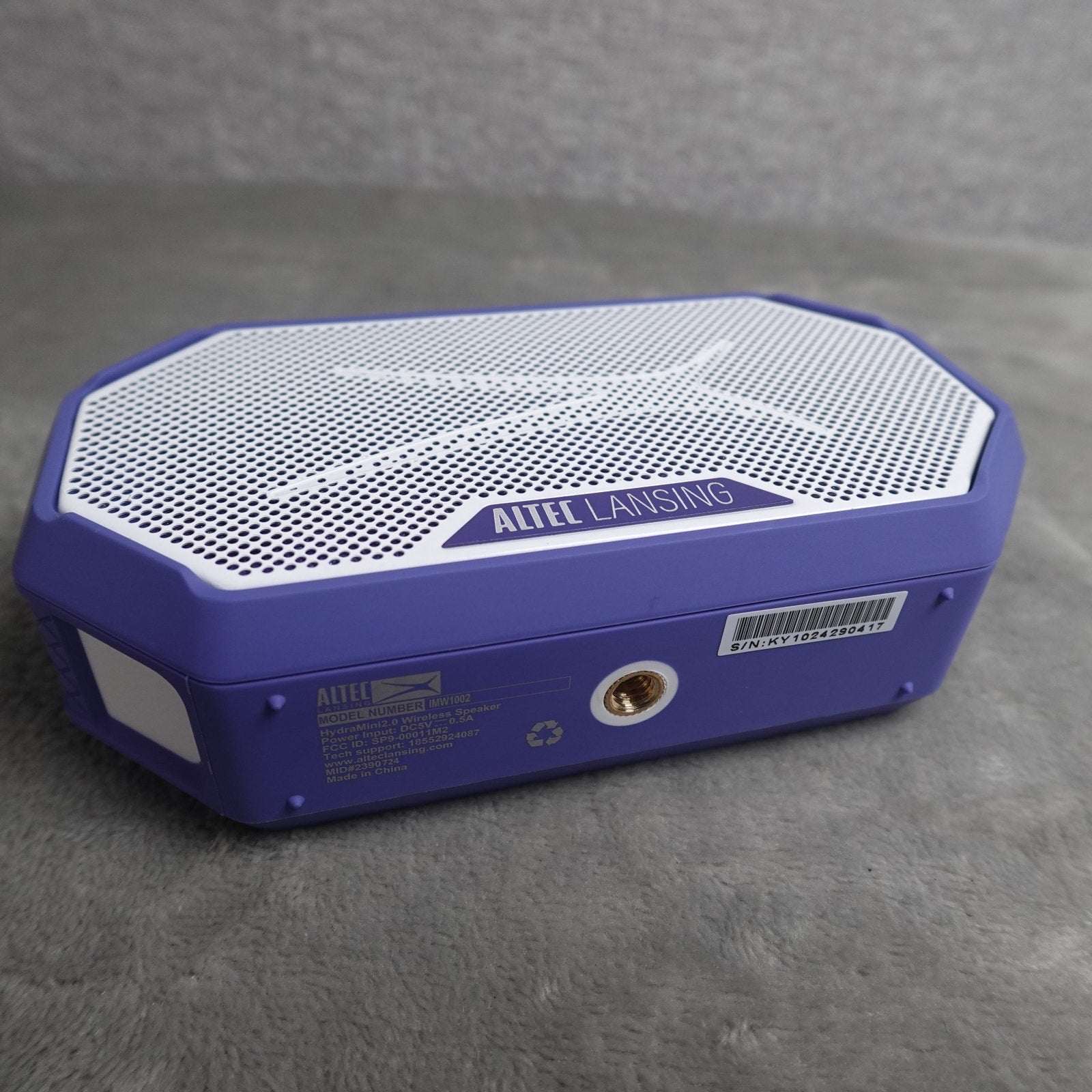 Altec Lansing HydraMini 2.0 Bluetooth Wireless Speaker IP67 Purple