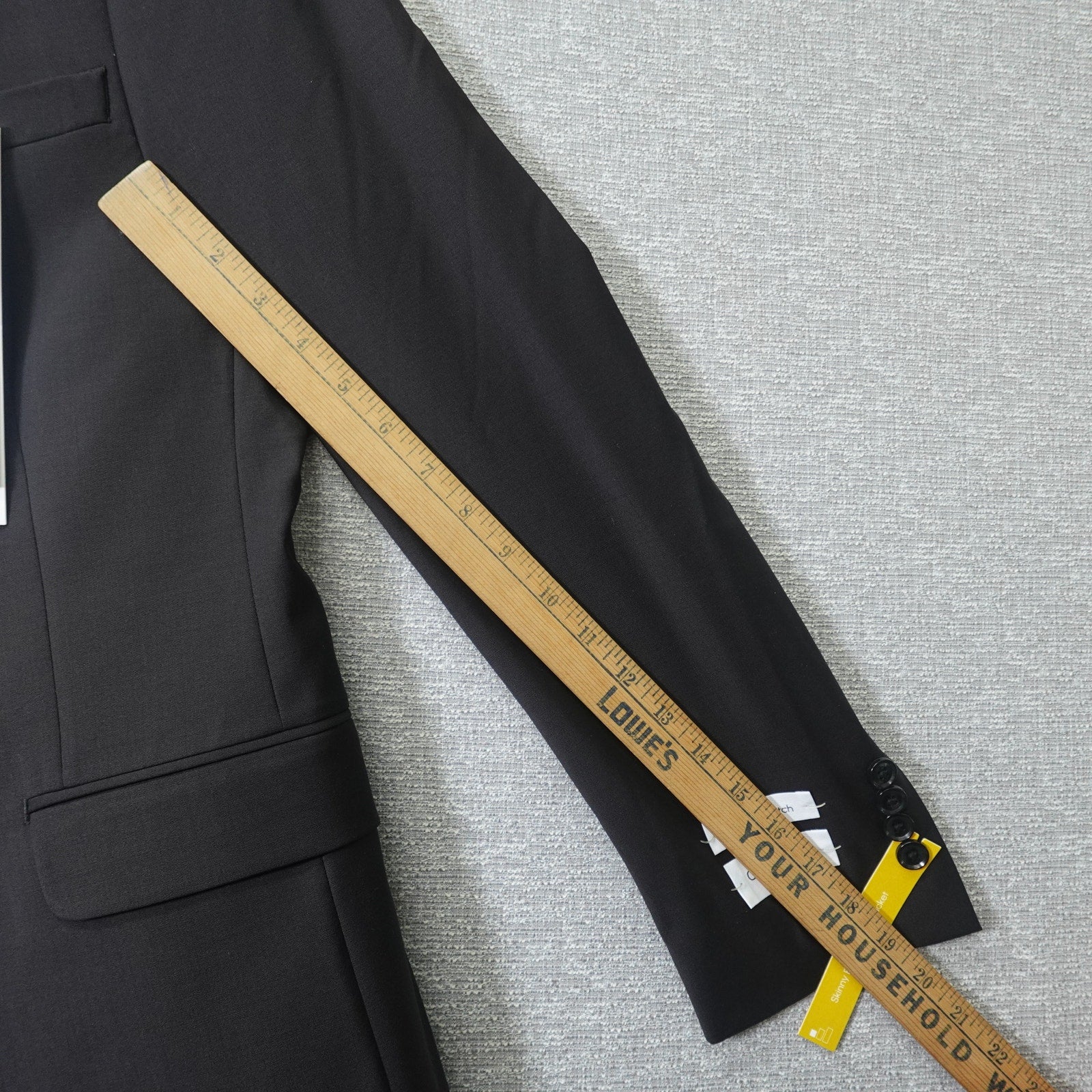 Calvin Klein Skinny Fit Black Suit Jacket- Size 36 Regular Length