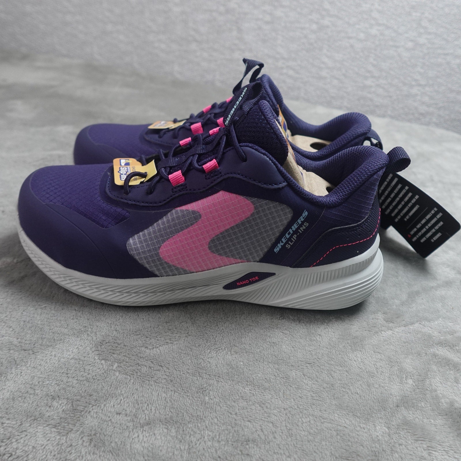 Skechers Work Hands Free Slip-Ins Women's Size 7.5 NVPK 108283 Slip Resistant Shoes