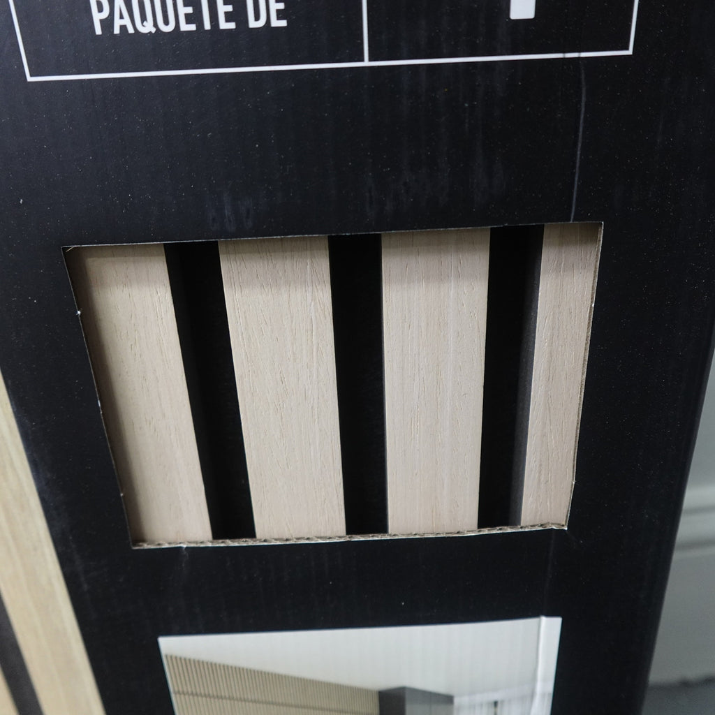 Artika Sonolok Acoustic Slat Wall Panels Oak & Black - 4 Pack NEW