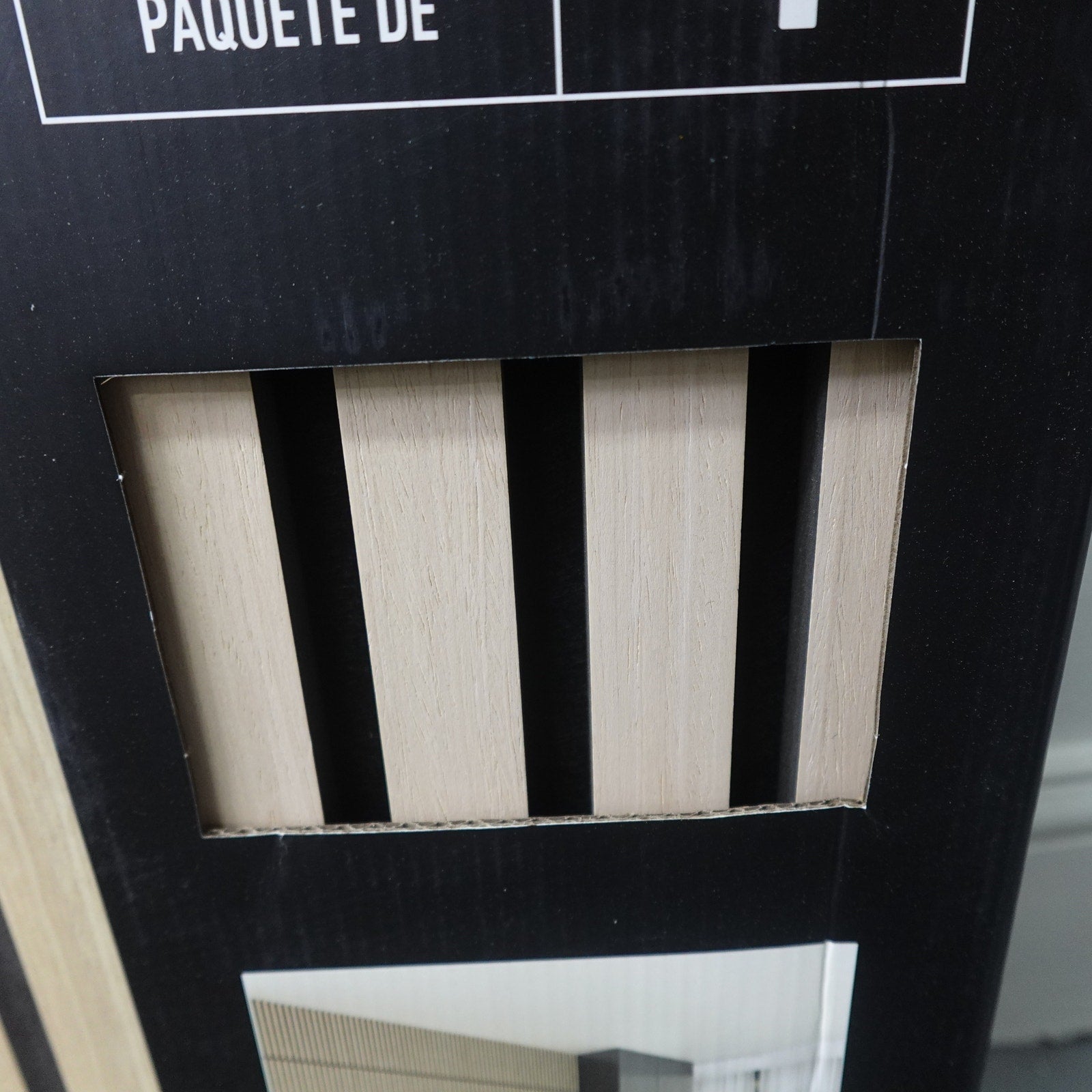 Artika Sonolok Acoustic Slat Wall Panels Oak & Black - 4 Pack NEW