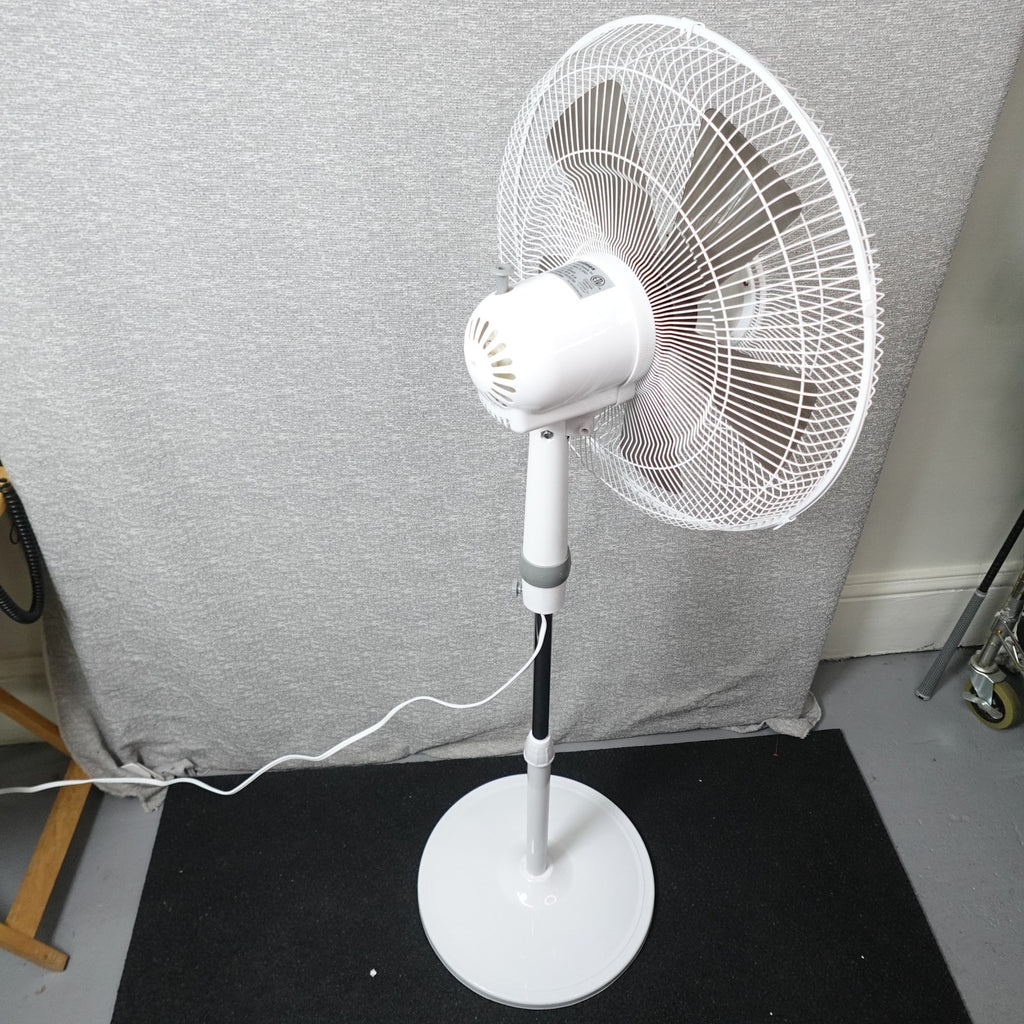 Lot of 2 Holmes 16" Stand Fan with Weighted Pedestal Base, White New in Box