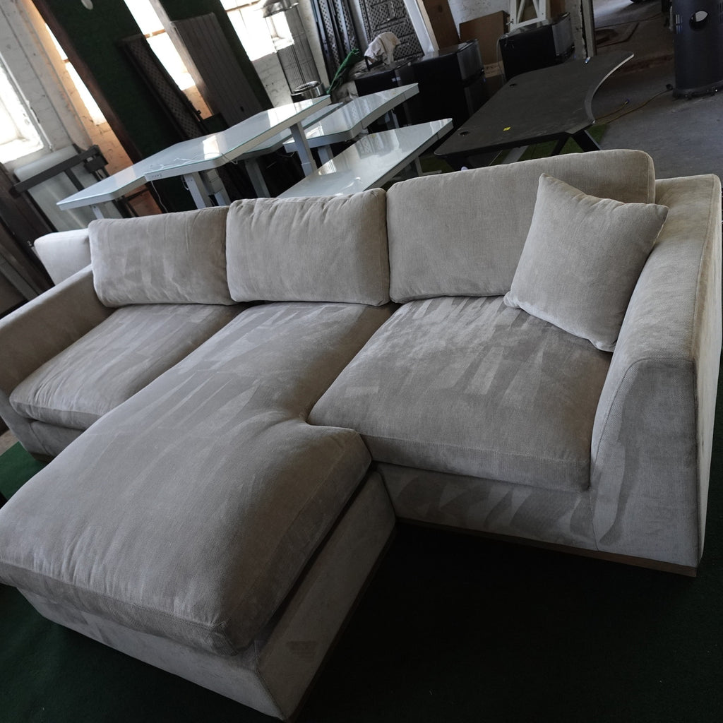 Henredon Caley Reversible Sofa Chaise Soft Comfy Fabric
