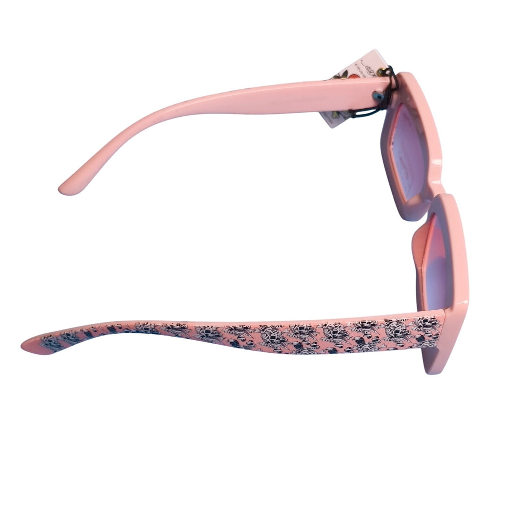 Ed Hardy Love Kills Slowly Collection Sunglasses UV Protective Vertex Skull Pink