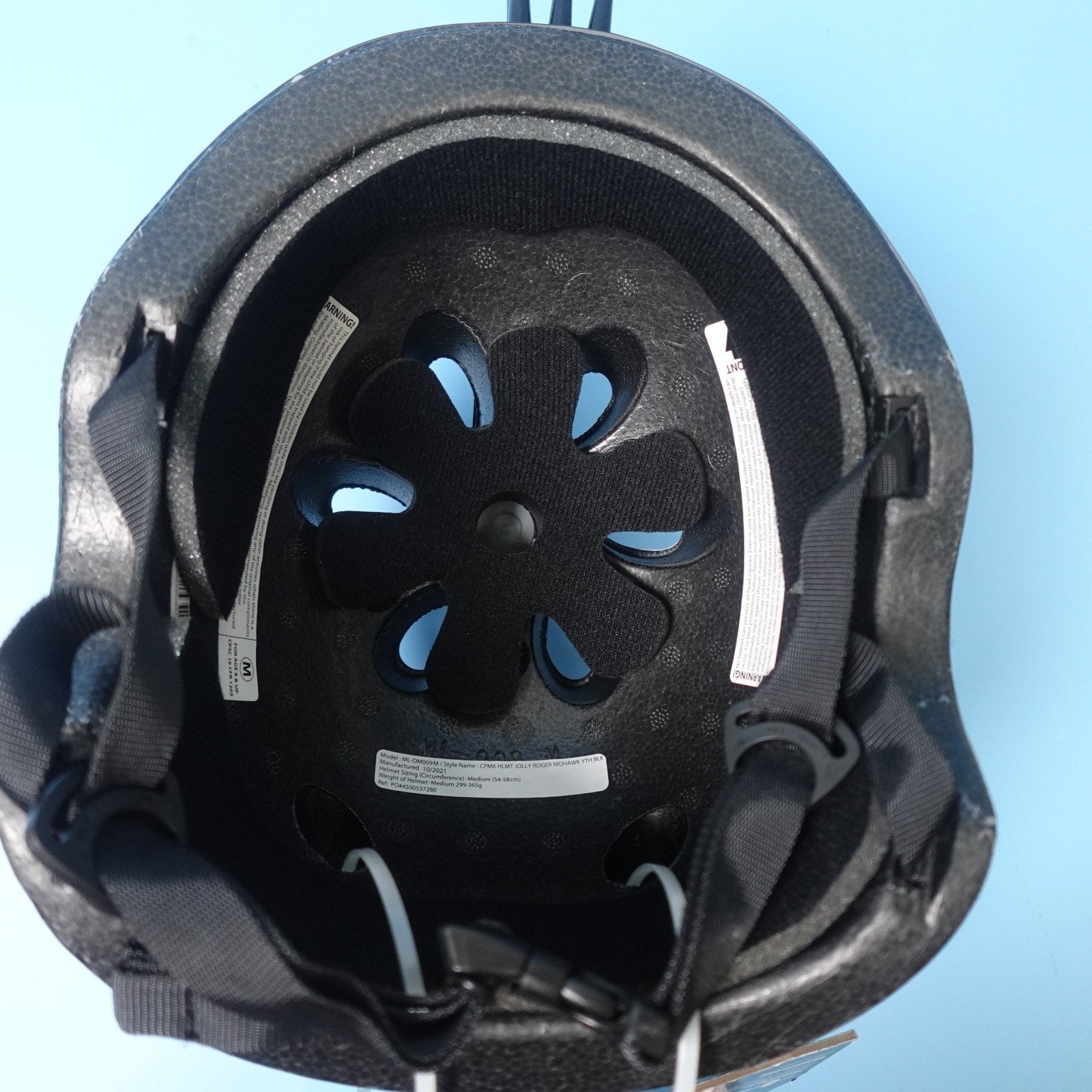 Krash Jolly Roger Helmet with Mohawk Youth Ages 8-14