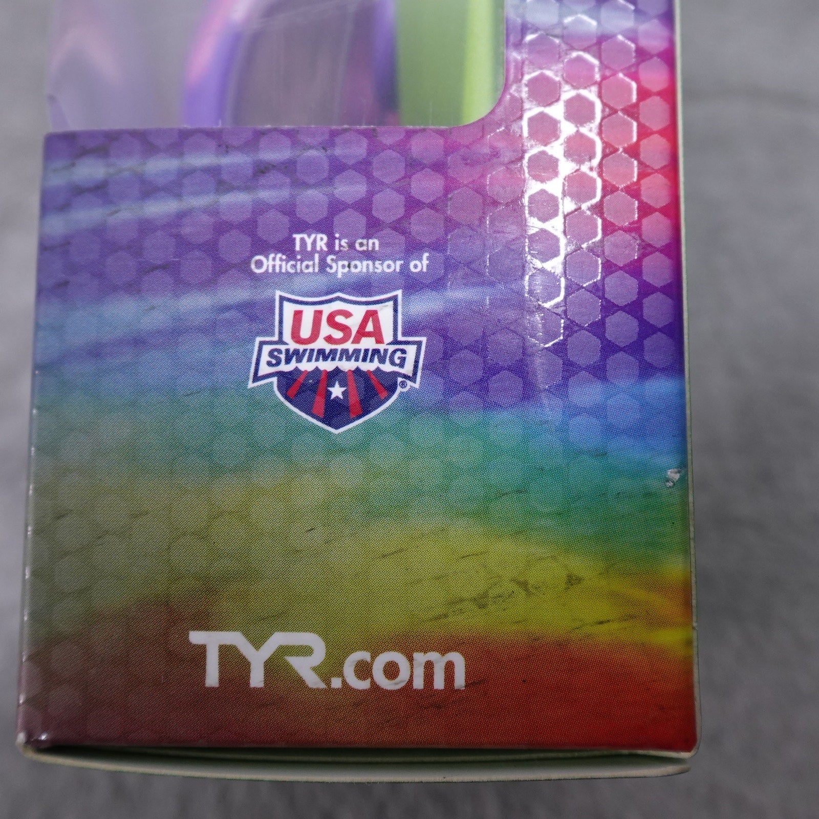 TYR Vesi Kids Tie Dye Purple/Pink Swim Goggles Ages 3-10 New