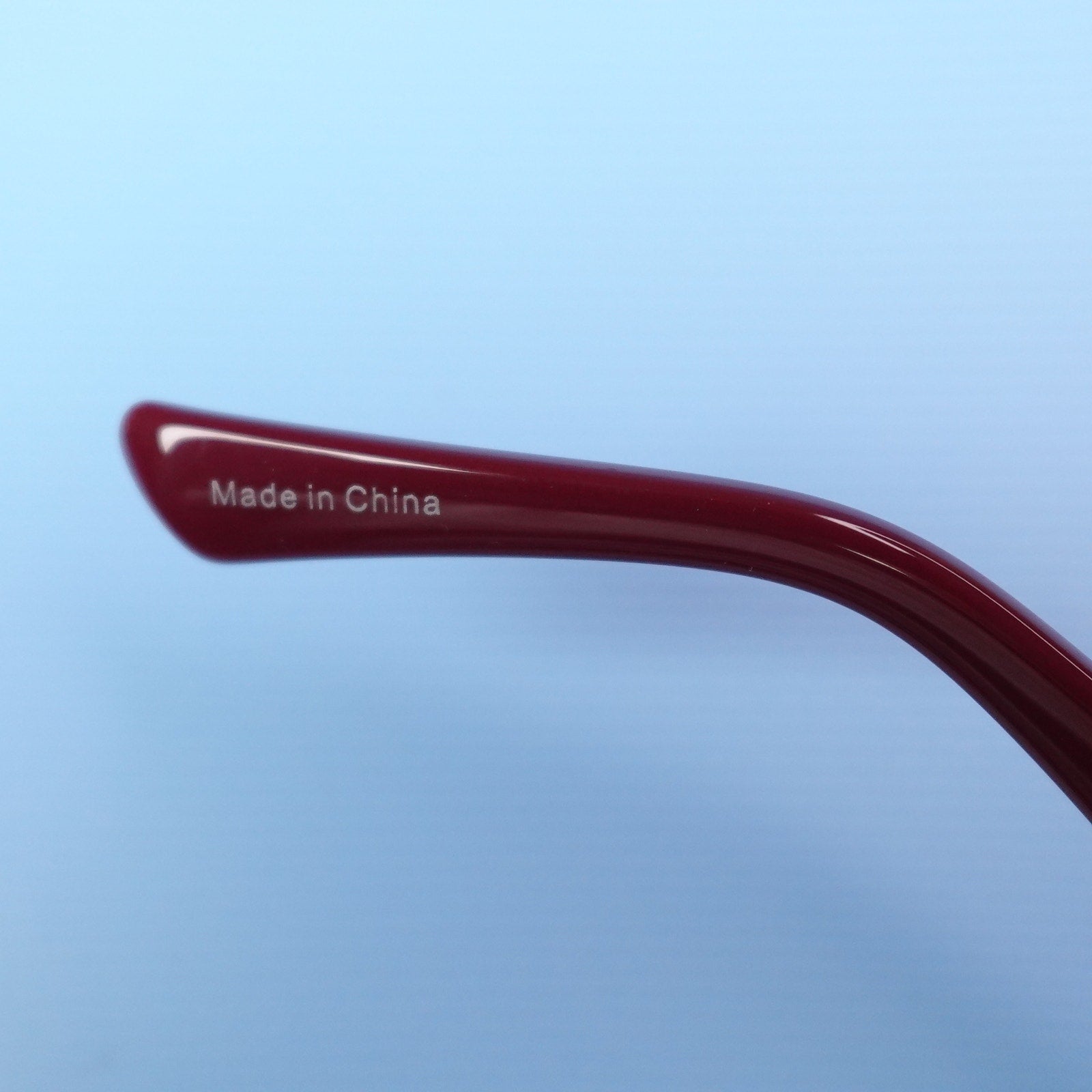 Rebecca Minkoff Rhiannon Cranberry Red Square Sunglasses 100% UV Protection