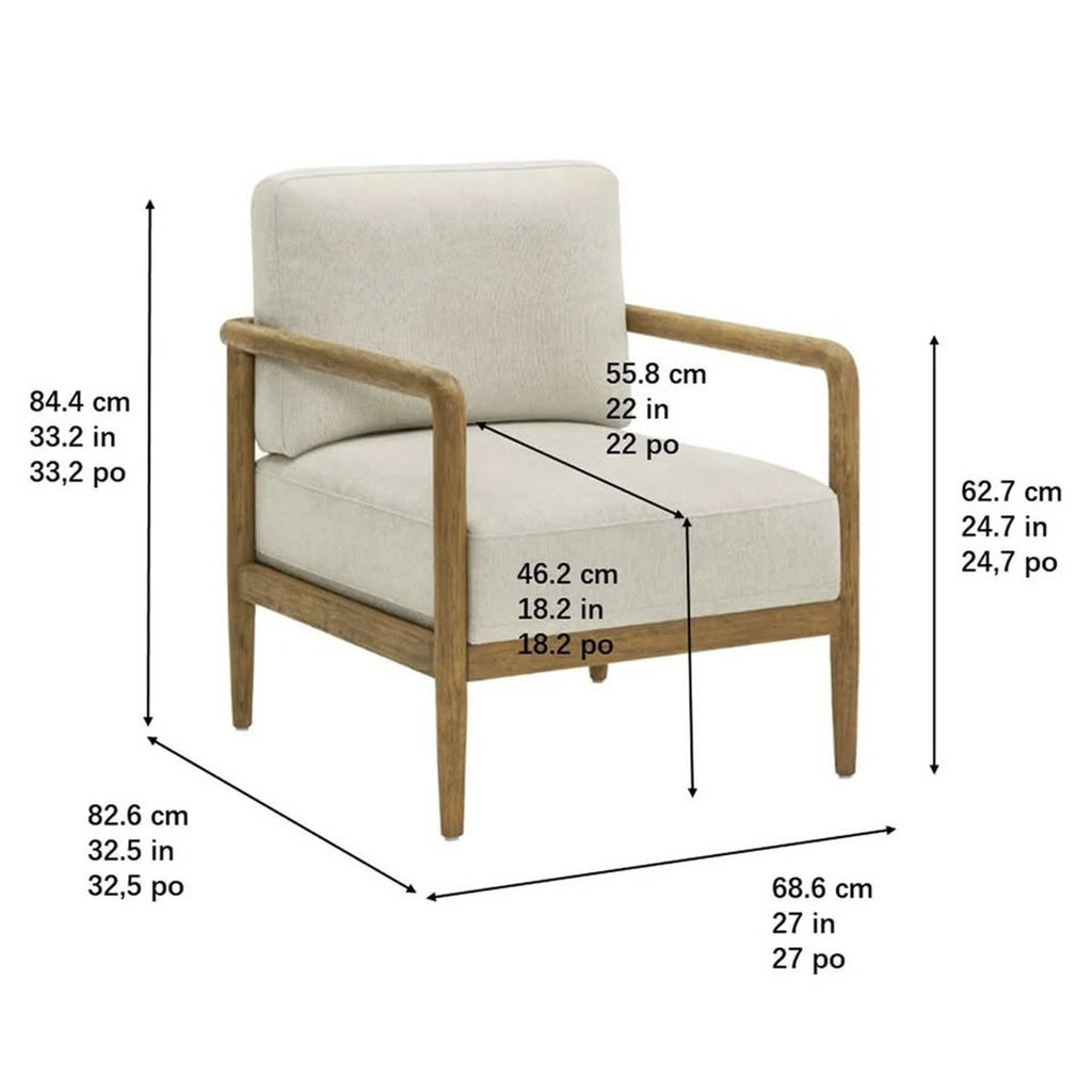 Thomasville Finley Point Accent Chair with Wood Frame