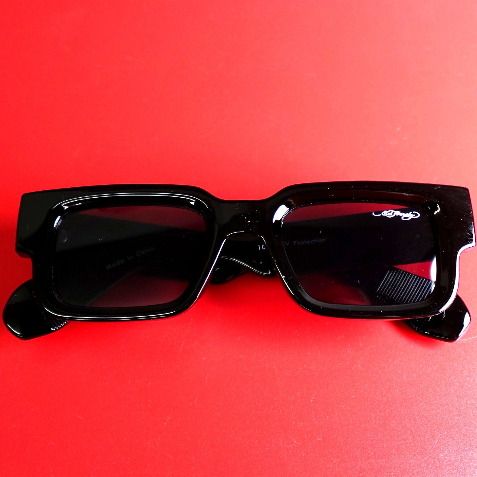 Ed Hardy Los Muertos Sunglasses Black 100% UV Protection