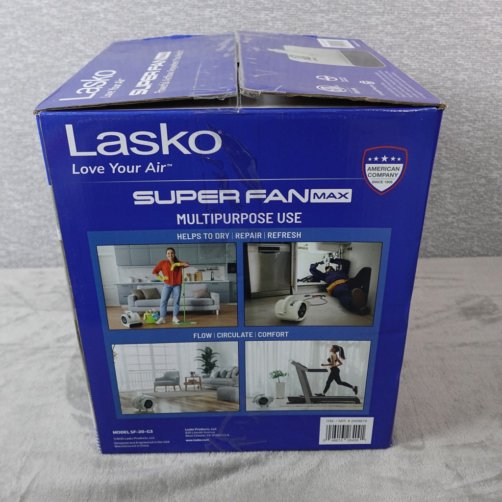 Lasko Super Fan Max SF-20-G3 4-Speed Air Mover Blower Fan New Open Box